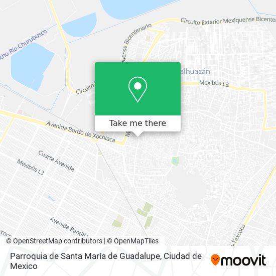 Parroquia de Santa María de Guadalupe map