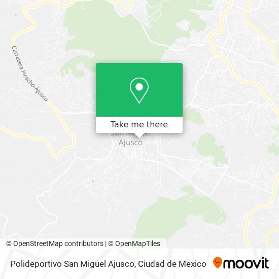 Polideportivo San Miguel Ajusco map