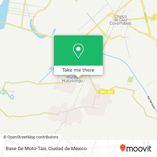 How to get to Base De Moto-Taxi in Tláhuac by Bus or Train?