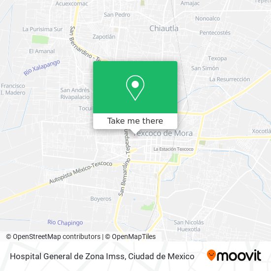Mapa de Hospital General de Zona Imss