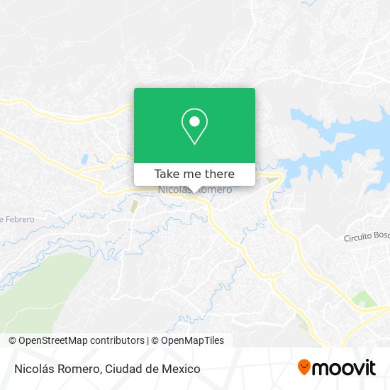 Nicolás Romero map