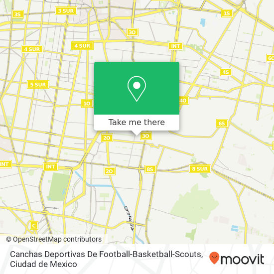 Canchas Deportivas De Football-Basketball-Scouts map