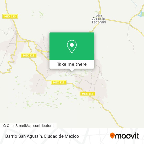 Barrio San Agustín map