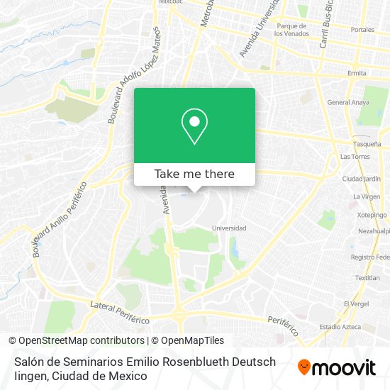 Salón de Seminarios Emilio Rosenblueth Deutsch Iingen map