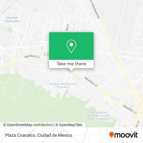How to get to Plaza Coacalco in Tultepec by Bus?