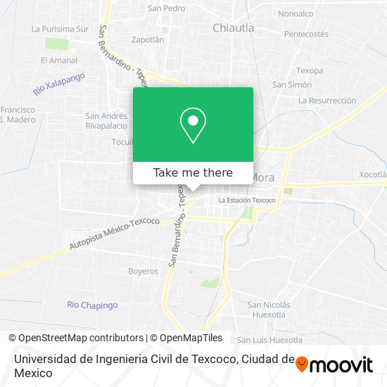 Universidad de Ingenieria Civil de Texcoco map