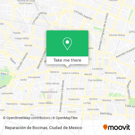 Mapa de Reparación de Bocinas