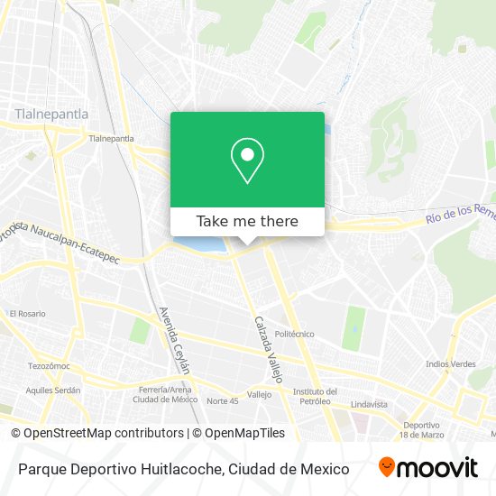 Parque Deportivo Huitlacoche map