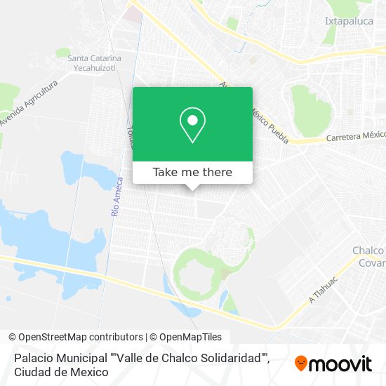 Mapa de Palacio Municipal ""Valle de Chalco Solidaridad""