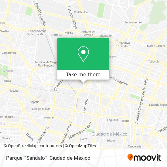 Parque ""Sandalo"" map