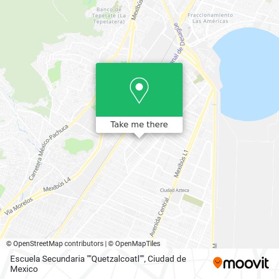 Escuela Secundaria ""Quetzalcoatl"" map