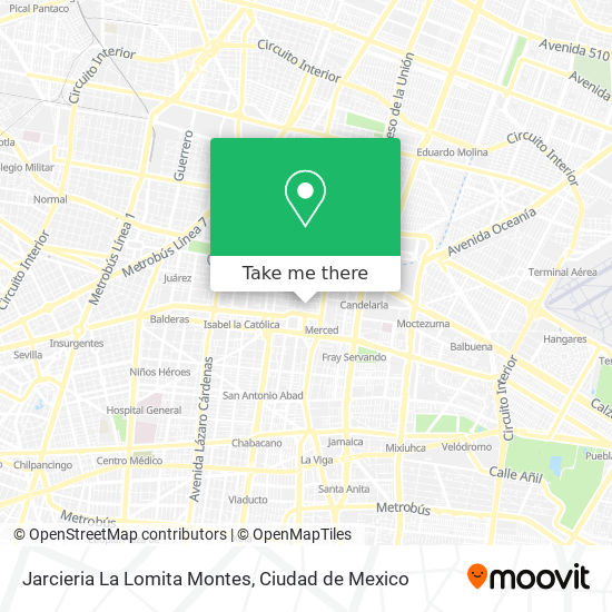 Jarcieria La Lomita Montes map