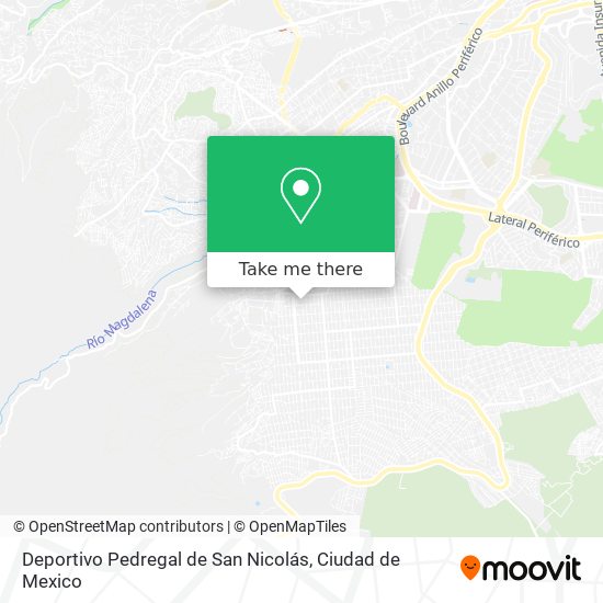 Deportivo Pedregal de San Nicolás map