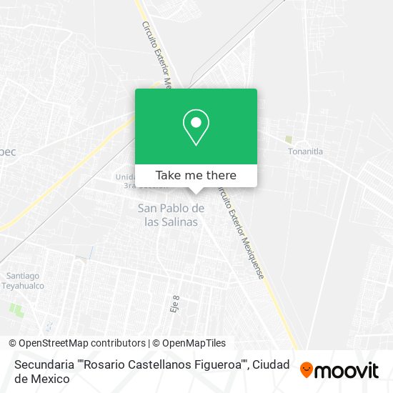 Secundaria ""Rosario Castellanos Figueroa"" map