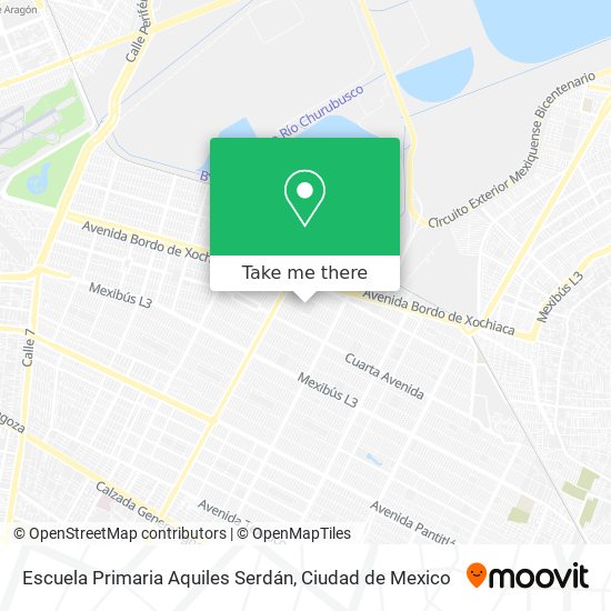 Mapa de Escuela Primaria Aquiles Serdán