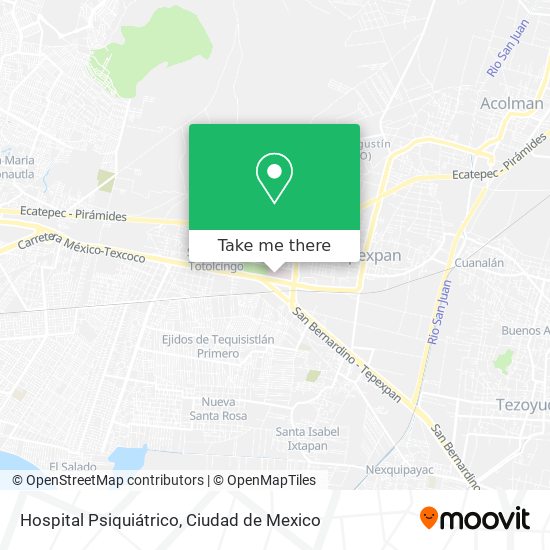 Mapa de Hospital Psiquiátrico