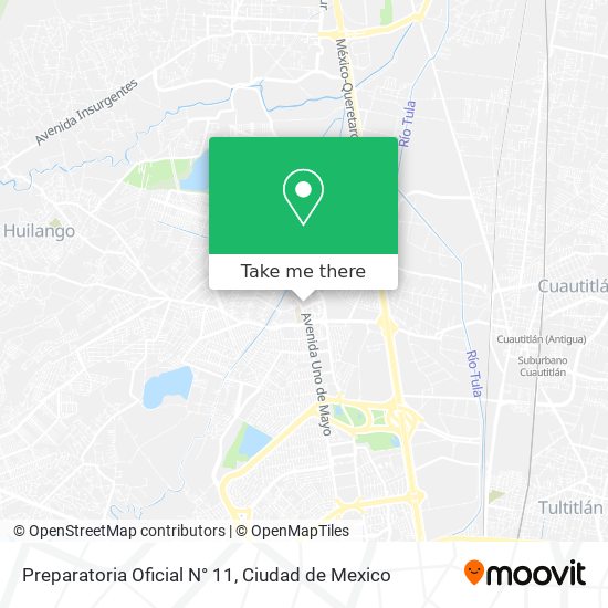 Mapa de Preparatoria Oficial N° 11