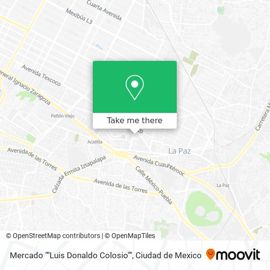 Mercado ""Luis Donaldo Colosio"" map