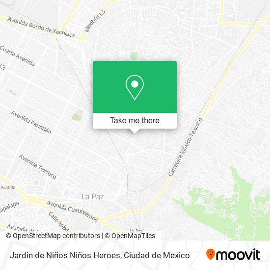 Jardin de Niños Niños Heroes map