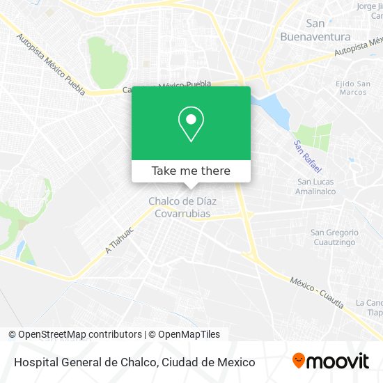 Hospital General de Chalco map
