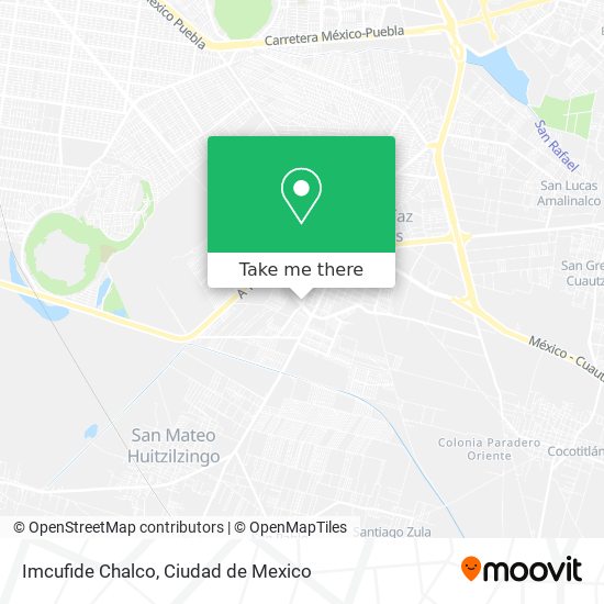 Mapa de Imcufide Chalco