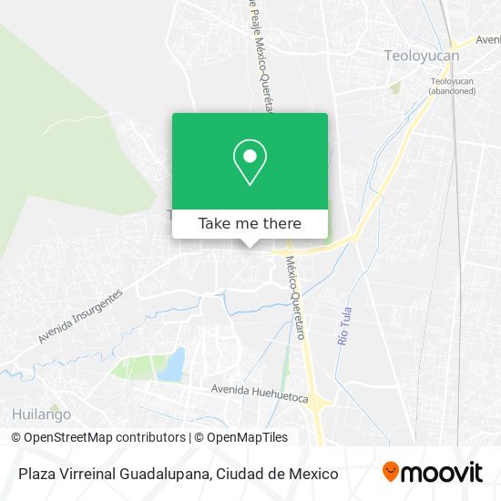 Mapa de Plaza Virreinal Guadalupana