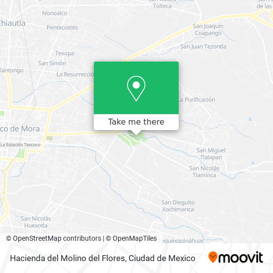 Hacienda del Molino del Flores map