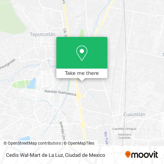 Cedis Wal-Mart de La Luz map