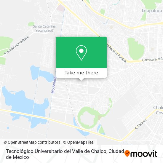 Mapa de Tecnológico Universitario del Valle de Chalco