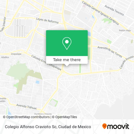 Colegio Alfonso Cravioto Sc map
