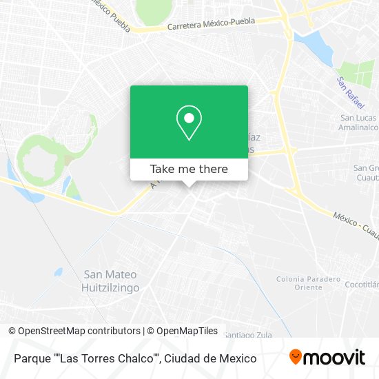 Mapa de Parque ""Las Torres Chalco""