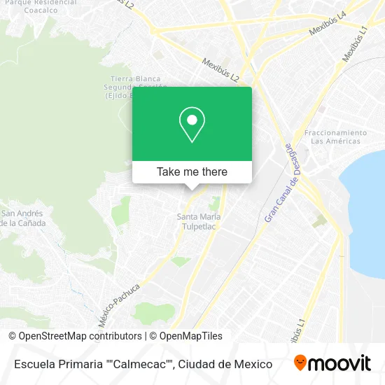 Escuela Primaria ""Calmecac"" map