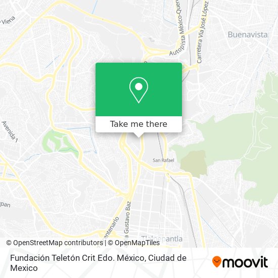 Fundación Teletón Crit Edo. México map