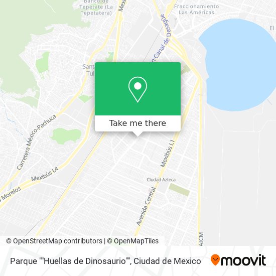 Mapa de Parque ""Huellas de Dinosaurio""