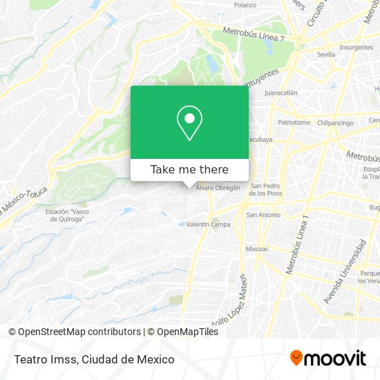 Teatro Imss map