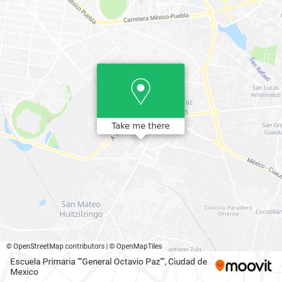 Escuela Primaria ""General Octavio Paz"" map
