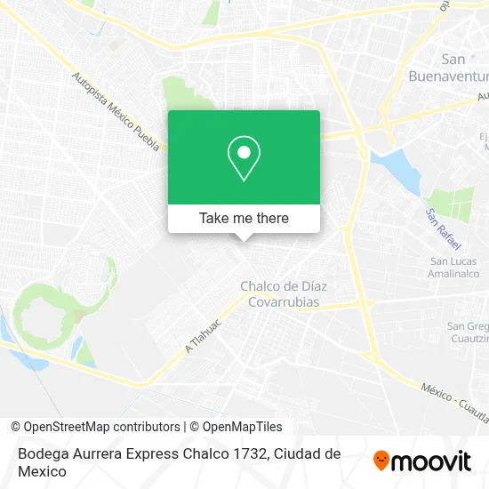 Bodega Aurrera Express Chalco 1732 map