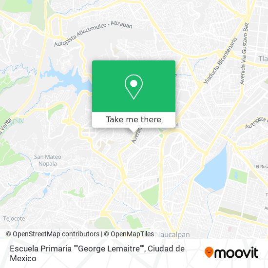 Mapa de Escuela Primaria ""George Lemaitre""