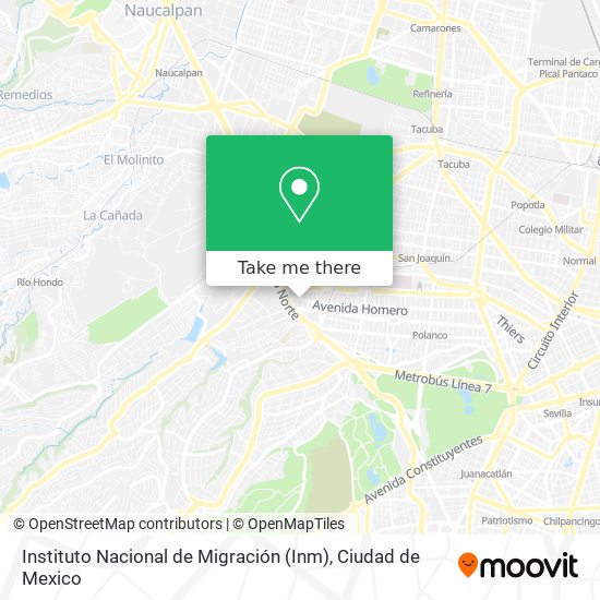 Instituto Nacional de Migración (Inm) map