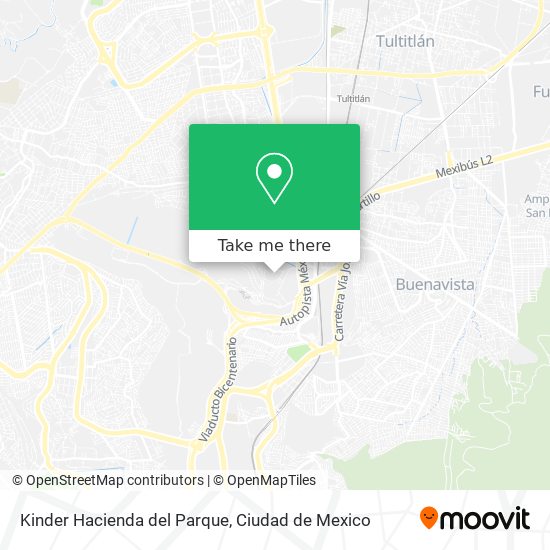 Kinder Hacienda del Parque map