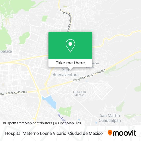 Hospital Materno Loena Vicario map