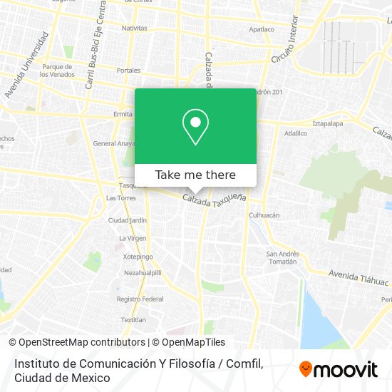 Mapa de Instituto de Comunicación Y Filosofía / Comfil