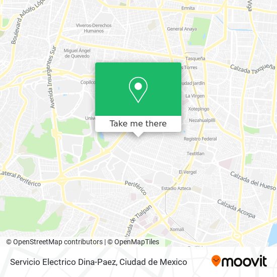 Servicio Electrico Dina-Paez map