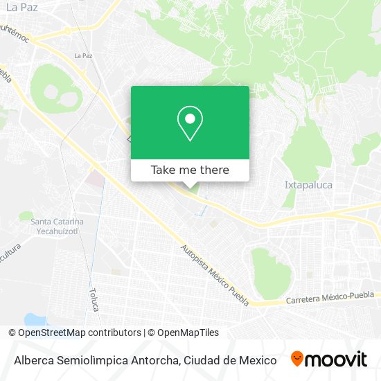 Alberca Semiolìmpica Antorcha map