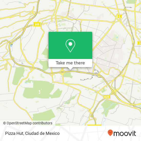Mapa de Pizza Hut
