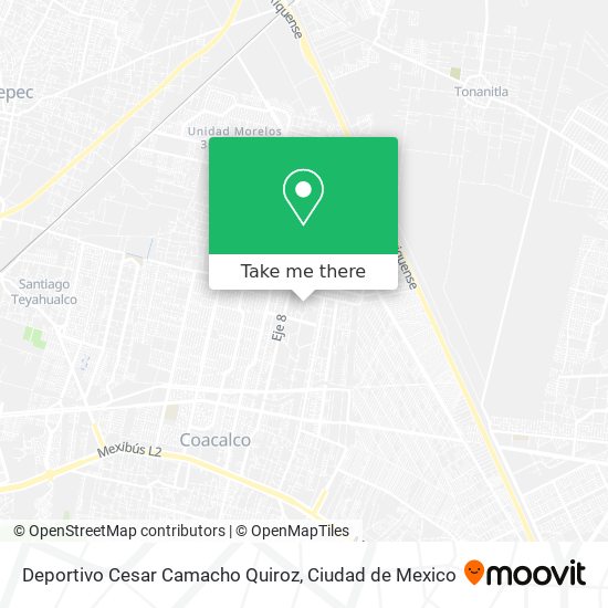 Deportivo Cesar Camacho Quiroz map