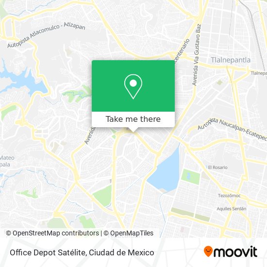 How to get to Office Depot Satélite in Atizapán De Zaragoza by Bus?