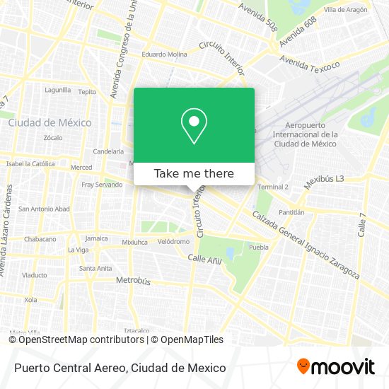 Puerto Central Aereo map