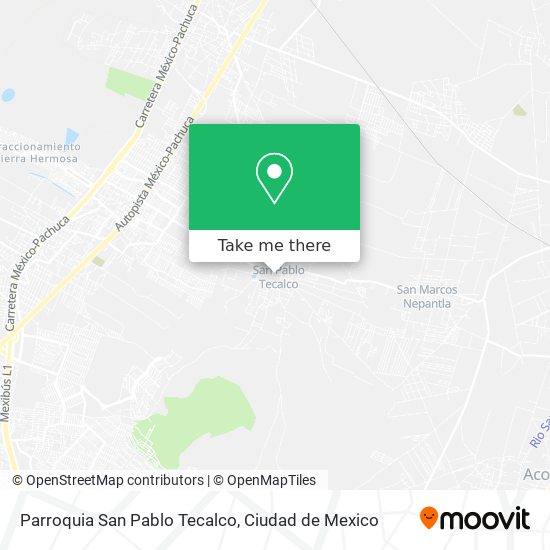 Parroquia San Pablo Tecalco map