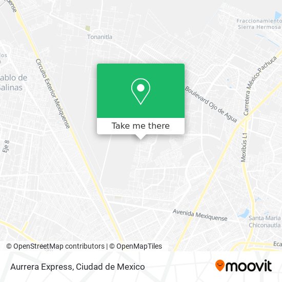 Mapa de Aurrera Express